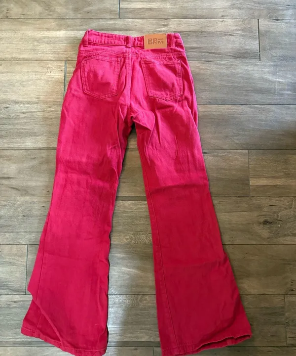 Princess Polly Boot-Cut Red Jeans - Image 2