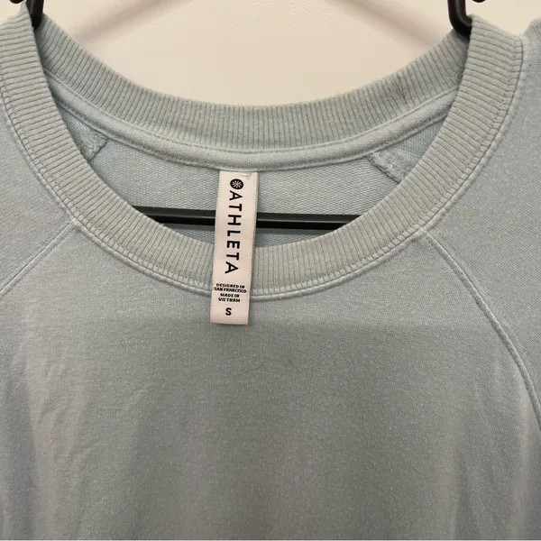 Athleta Mindset Sweatshirt Ethereal Blue Long Sleeve Top - Image 3