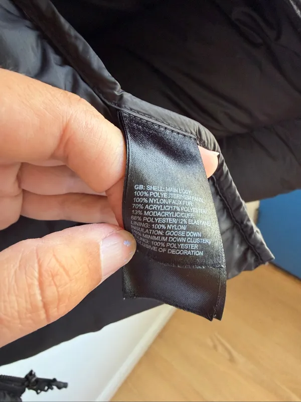 The North Face Tuvu water repellent parka black size small - Image 10