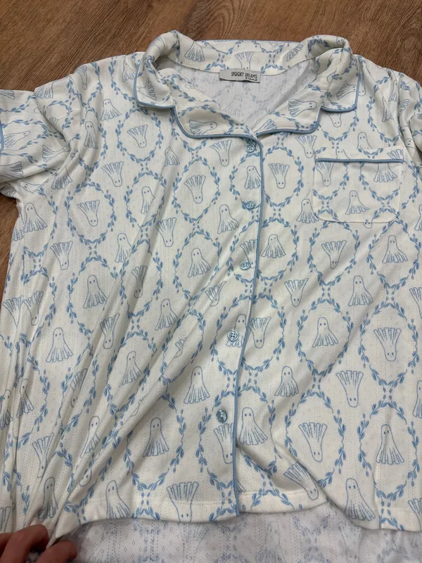Spooky dreams pj set white ghosts Size XL - Image 4