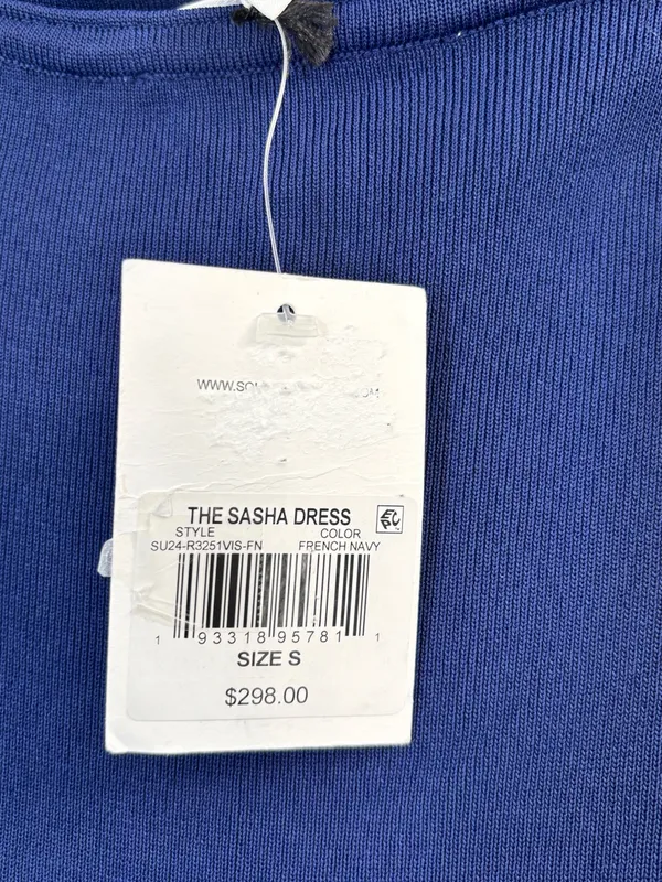 SOLID & STRIPED The Strapless Sasha in French Navy - Image 3