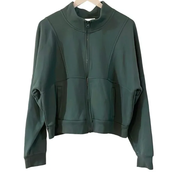Universal thread green quarter zip pullover sweater crop XXL - Image 2