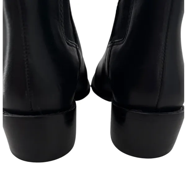 Tory Burch‎ Womens Black Leather Square Toe Chelsea Ankle Boots 143257 Size 6.5M - Image 13