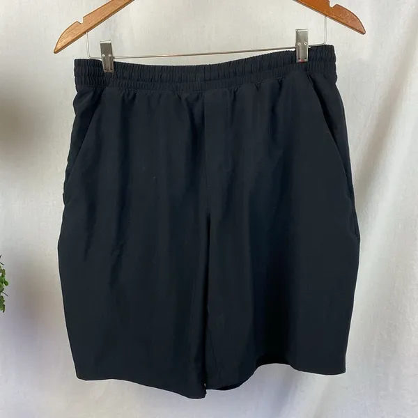Lululemon Black Elastic Waist Athletic Sport Athletic Shorts L - Image 3