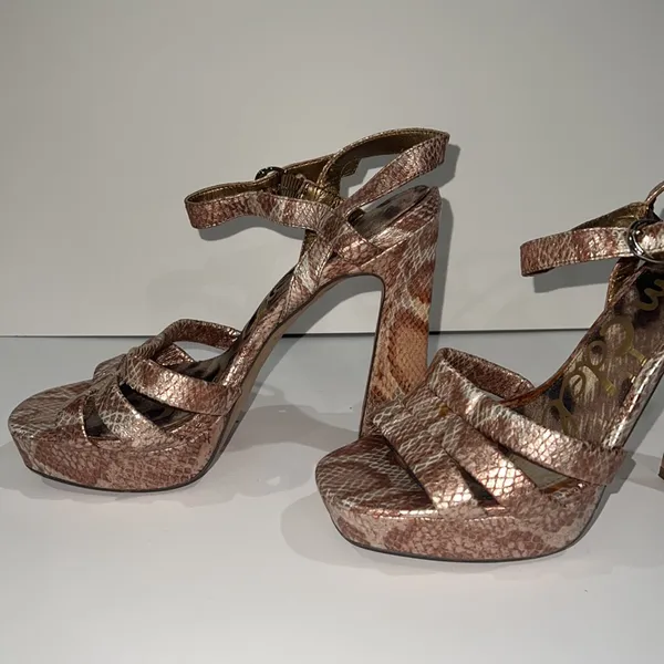 Sam Edelman animal print block heel sandals - Image 4