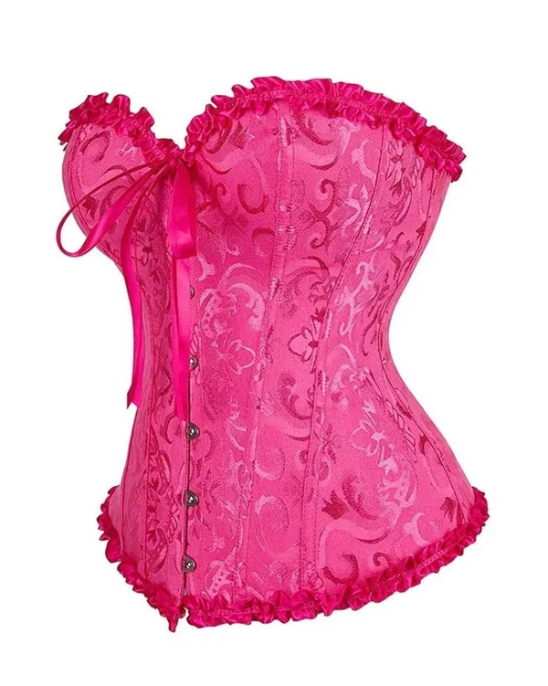 Overbust Bustier Bodyshaper Pink Size M - Image 3
