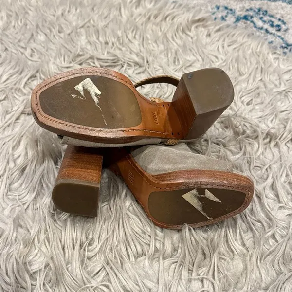 Frye leather slingback block heels size 7.5 - Image 5
