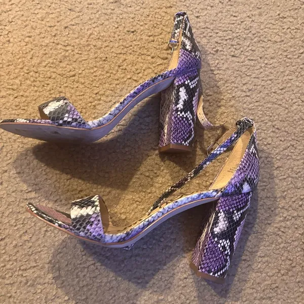 Sam Edelman snakeskin heels purple and pink size 10M - Image 3