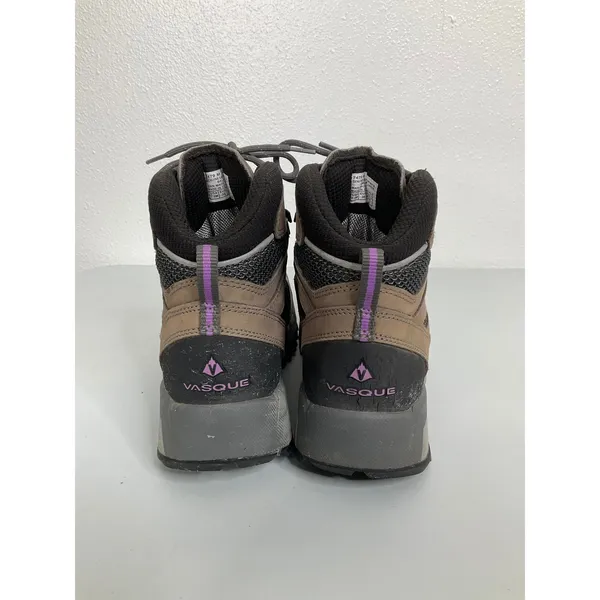 Vasque‎ Gore-Tex Hiking Boots Womens 7.5 M Tan Purple Waterproof Vibram 7479 M - Image 4