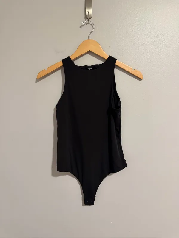 SKIMS Fits Everybody High Neck Bodysuit in Black size XL - Image 2