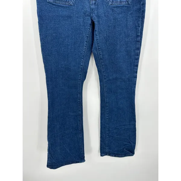 Ann Taylor Factory Womens‎ Dark Wash Denim Bootcut Jeans Mid Rise Size 0 592360 - Image 3