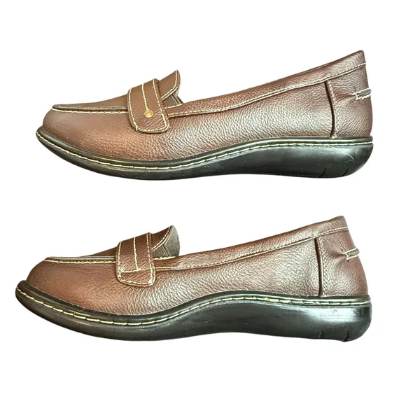Sbicca Beatrice Brown Penny Loafers Size 8W - Image 4
