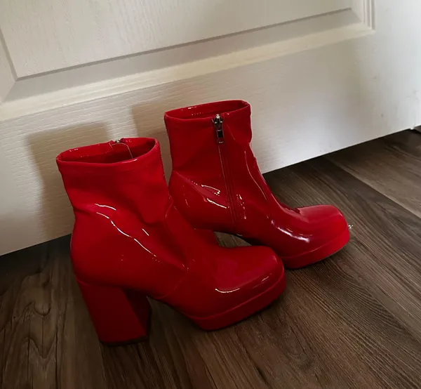 Steve Madden Red Booties - Image 3