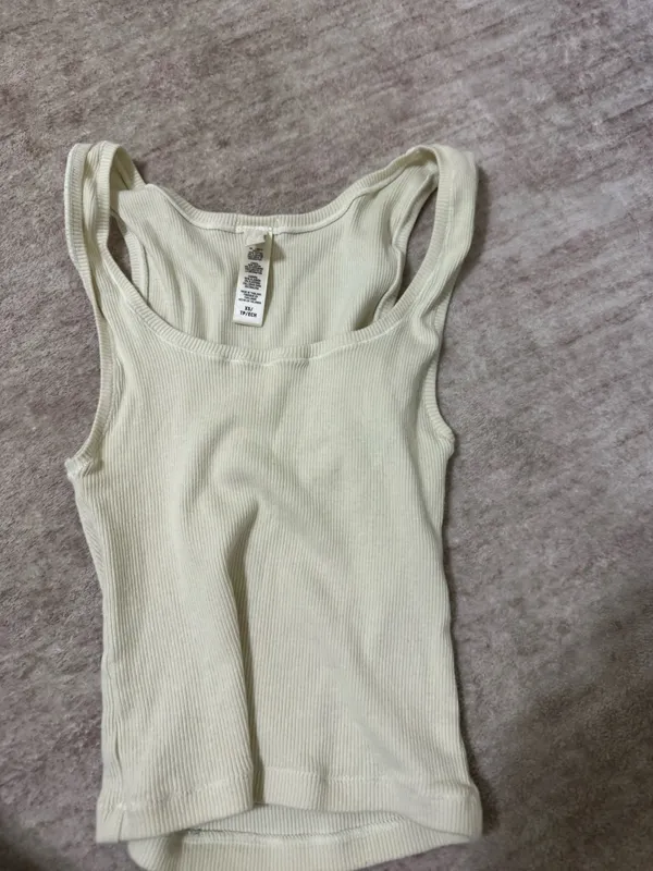 Skims cotton ribbed tank size xs - Image 2