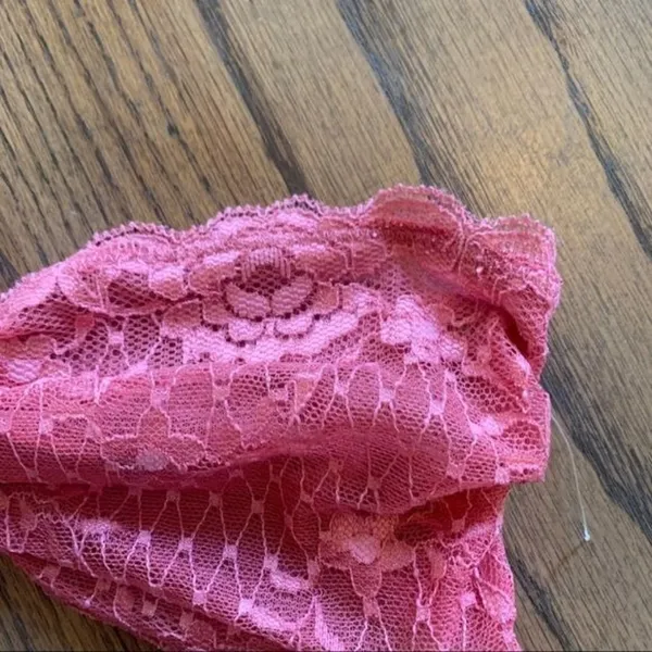 Intimately Free People Essential Lace Bandeau Size Small Peony Pink Mauve New - Image 3