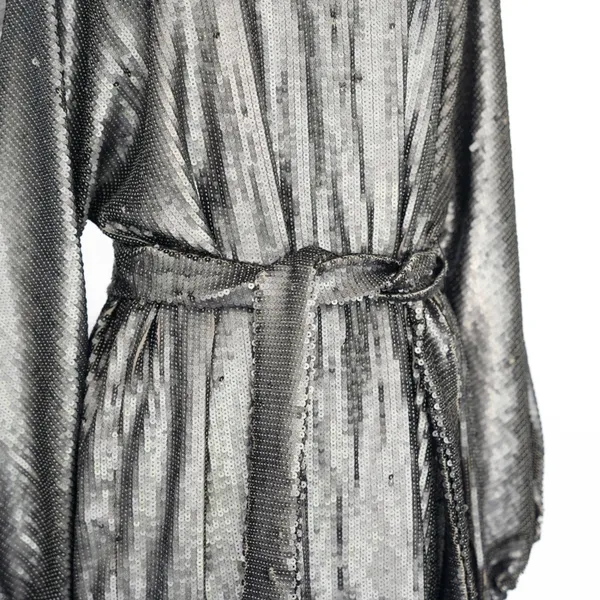 Anine Bing. Angie Sequin‎ Belted Mini Dress In Sequins. - Image 10