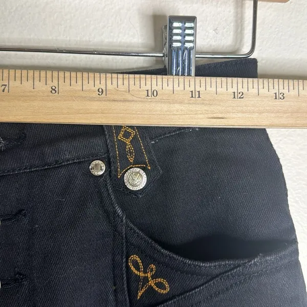 Vintage high waist lawman western denim jeans in black cowboycore‎ size 25 - Image 5