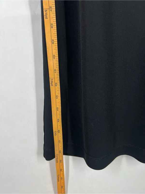 Vintage‎ BCBGMAXAZRIA Black Beaded Floral Embroidered Slip Dress Women’s Size 6 - Image 12