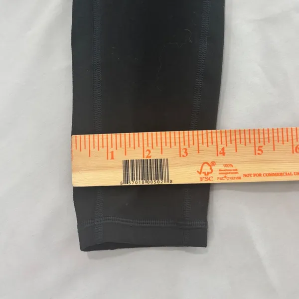 Fabletics PowerHold High Waisted Pocket Leggings Black Compression 7/8 Length S - Image 9