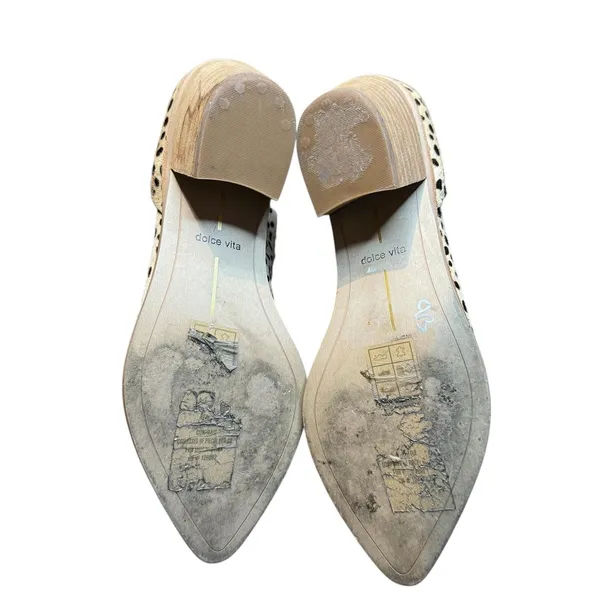 Dolce Vita Booties Womens Size 6 Beige Fur Chelsea Ankle‎ Pointed Toe Block Heel - Image 9