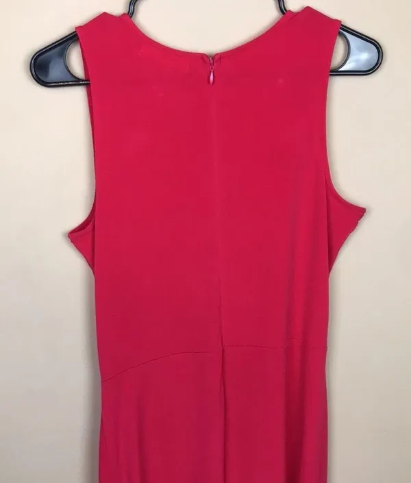 MICHAEL Michael Kors Women’s Stud Waist Drape Detail Hot Pink Sheath Dress - Image 6