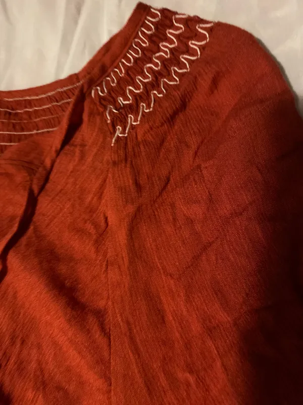 She & Sky BNWT rust quarter sleeve dress - Image 8