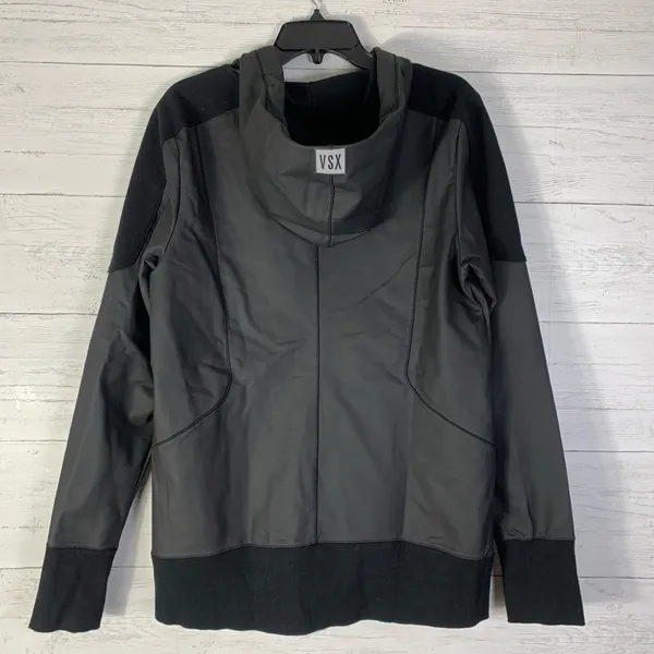 Victoria's Secret VSX Sport Faux Leather Moto Jacket women's size Large - Image 3