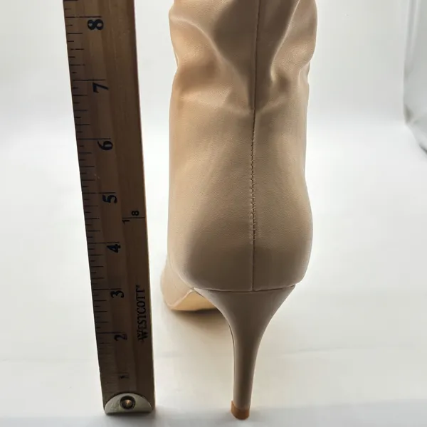 Allegra K Knee High Boots Womens‎ 9 Tan Pointed Stiletto Heel Tall Boots - Image 6
