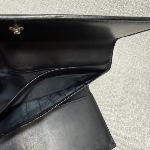 Coach Vintage Signature Monogram Slim Envelope Wallet Brown Canvas Leather‎ Trim - Image 3
