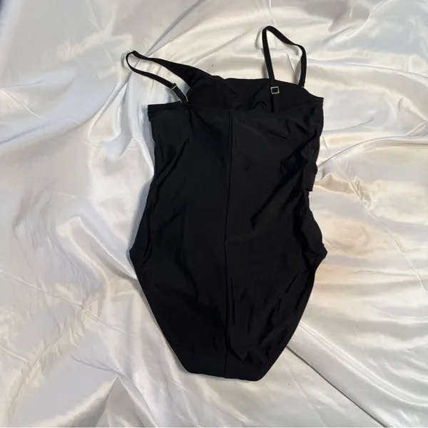BLEU ride Beatty black modern swimsuit, one piece built-in cups NWOT - Image 4