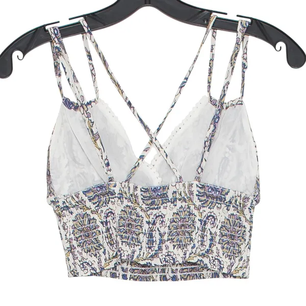 American Eagle Crop Top Floral Boho Y2K Festival Cottage Retro Festival Small - Image 5