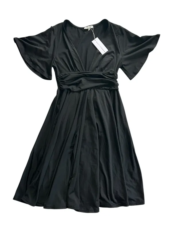 Baltic Born NWT Janette Midi Dress Sz M Black Boho Chic Feminine Flowy Romantic - Image 4