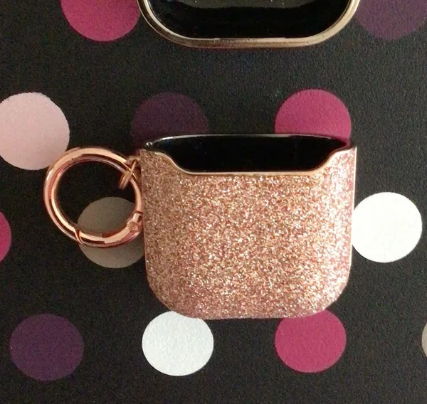 NWOT Rose Gold Glitter AirPod 1/2 Generation Case - Image 4