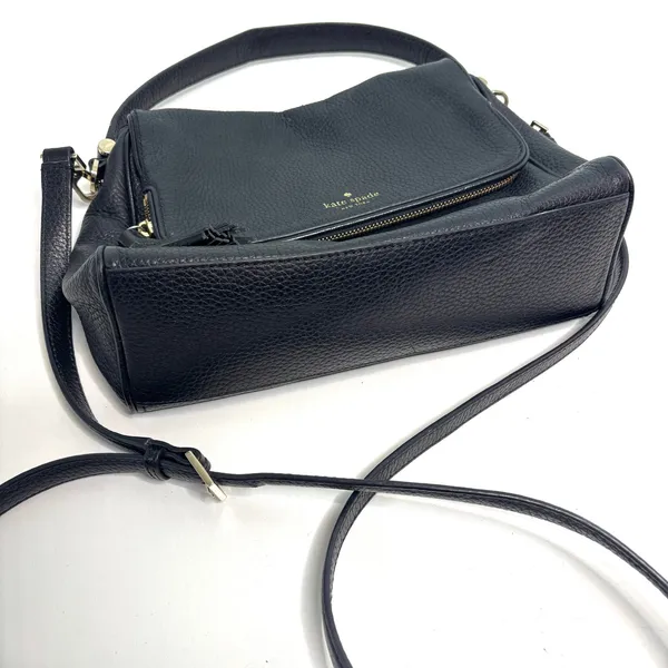 Kate Spade Miri Chester Street Black Pebbled Leather Shoulder Crossbody Bag - Image 3