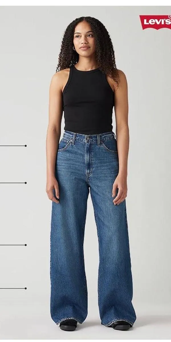 Levi's Cinch Baggy Jeans 26 Invested Indigo - Image 3