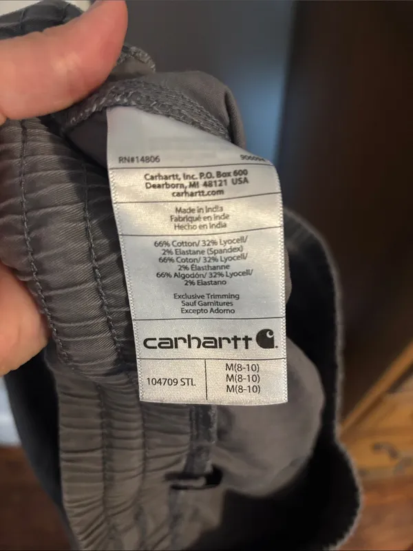 Carhartt Gray Elastic Waist Casual Shorts - Image 3