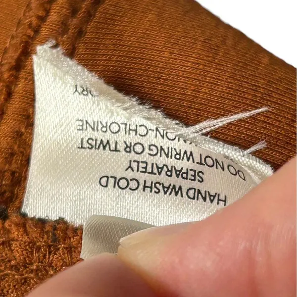 Maeve Anthropologie Button Side Cropped Top Vest Pecan Brown Size XS - Image 11