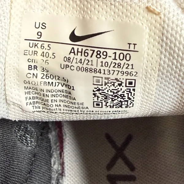 Nike Air Max 270 Womens White Black AH6789-100 Running Shoes Size 9 - Image 7