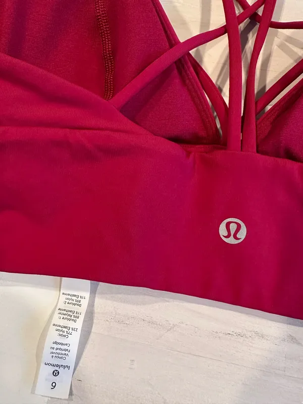 lululemon pushing limits bra luxtreme ruby red 6 - Image 6