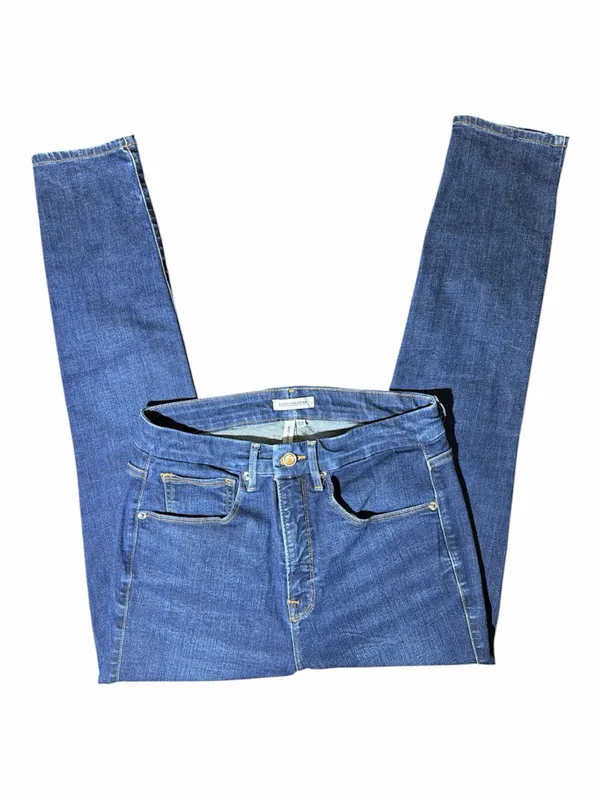 Good American Dark Indigo Ankle Skinny Jeans - Women - Image 6