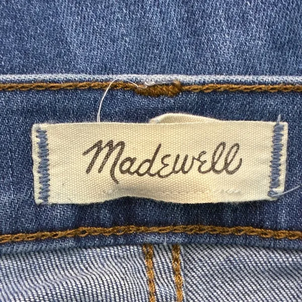 Madewell Cali Demi-Boot Solid Jeans Blue High Rise Stretch Denim Size 10 - Image 6