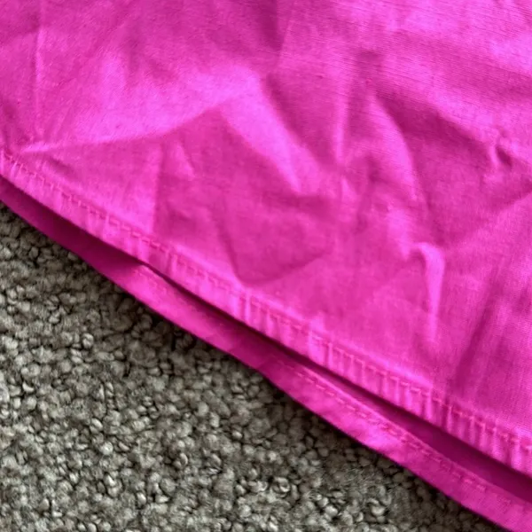 Flamingo USA Hot Pink Strapless Dress w/ Floral Appliqué Design, Size S - Image 5