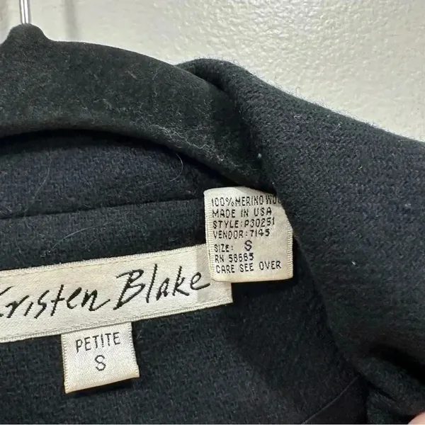Kristen Blake black wool blazer Size SP - Image 10