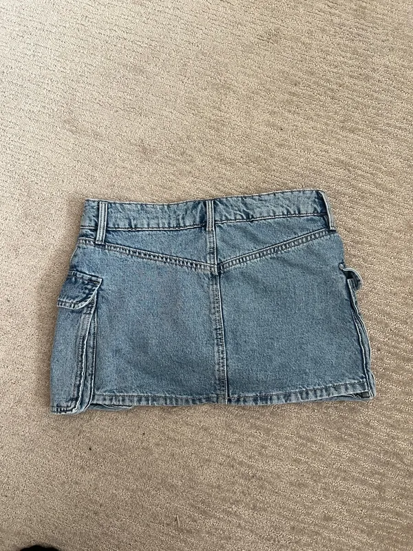 Garage Denim Mini Skirt - Image 2
