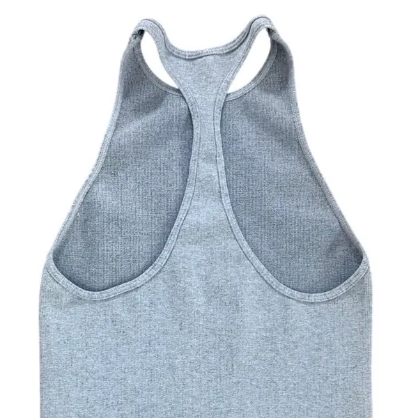 Free People Movement Ribbed Racerback Tank Top Stretch Size XS/S Gray Activewear - Image 5