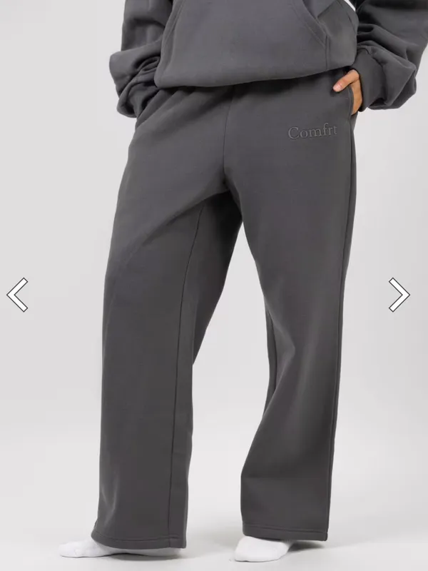 COMFRT Minimalist Straight Leg Sweatpants size Large Gray - Image 2