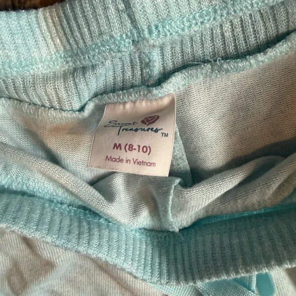 Secret Treasures Ombre Pajama Set in Light Blue and Navy - Image 4