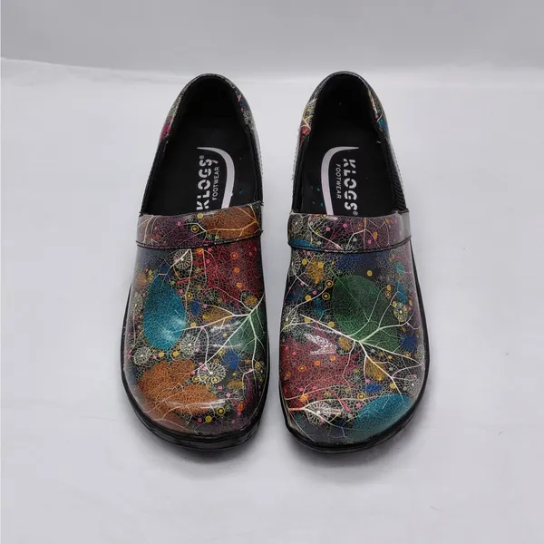 Klogs Womens Clogs Size 6 Multi Comfort Work Artsy Slip Resistant Nurse Shoes - Image 2