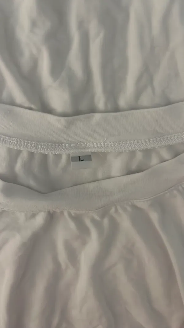 Amazon Tight Plain White Shirt - Image 4