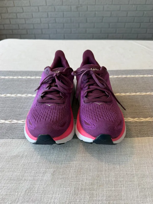 Hoka Clifton 8 Purple Athletic Running Shoes Women’s Size 7.5 - Image 3